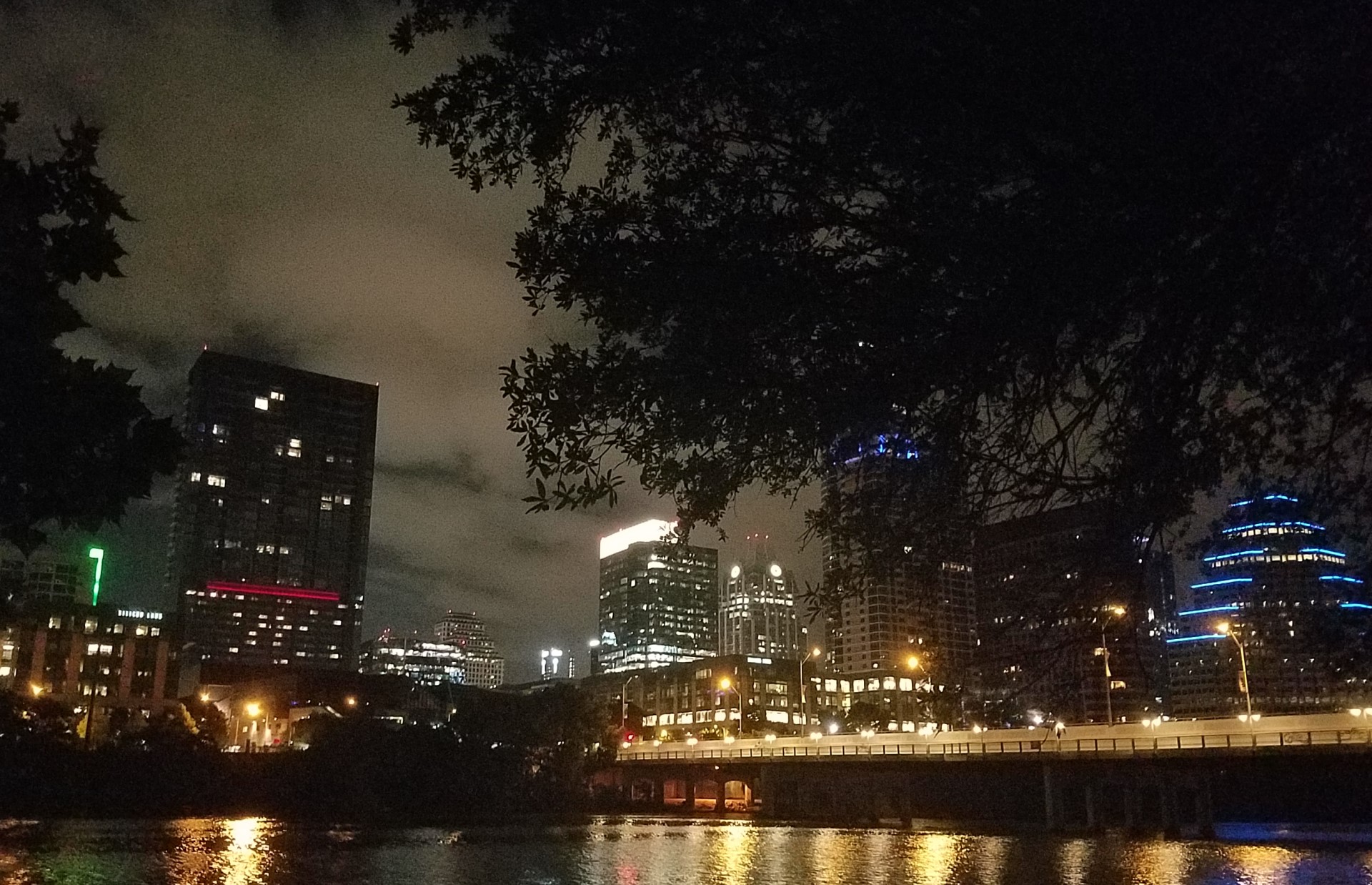 Matthew Pasteris took this riverside photo of Austin! All by himself! With his phone!